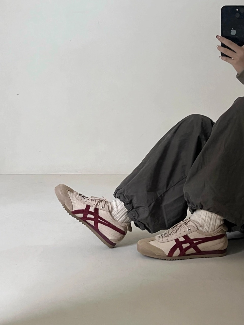 Onitsuka Tiger Mexico 66 SD VIN 鬼塚虎 德訓鞋 奶油紅絲絨 米色 復古 仿舊 男女鞋 1183C015-202 / 預購