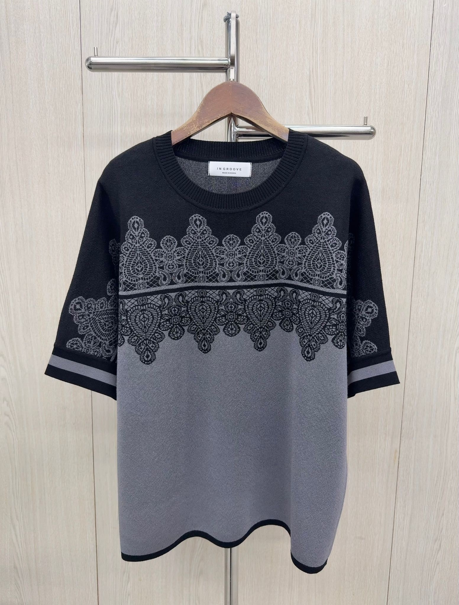 韓國高質民族花針織top ～108G