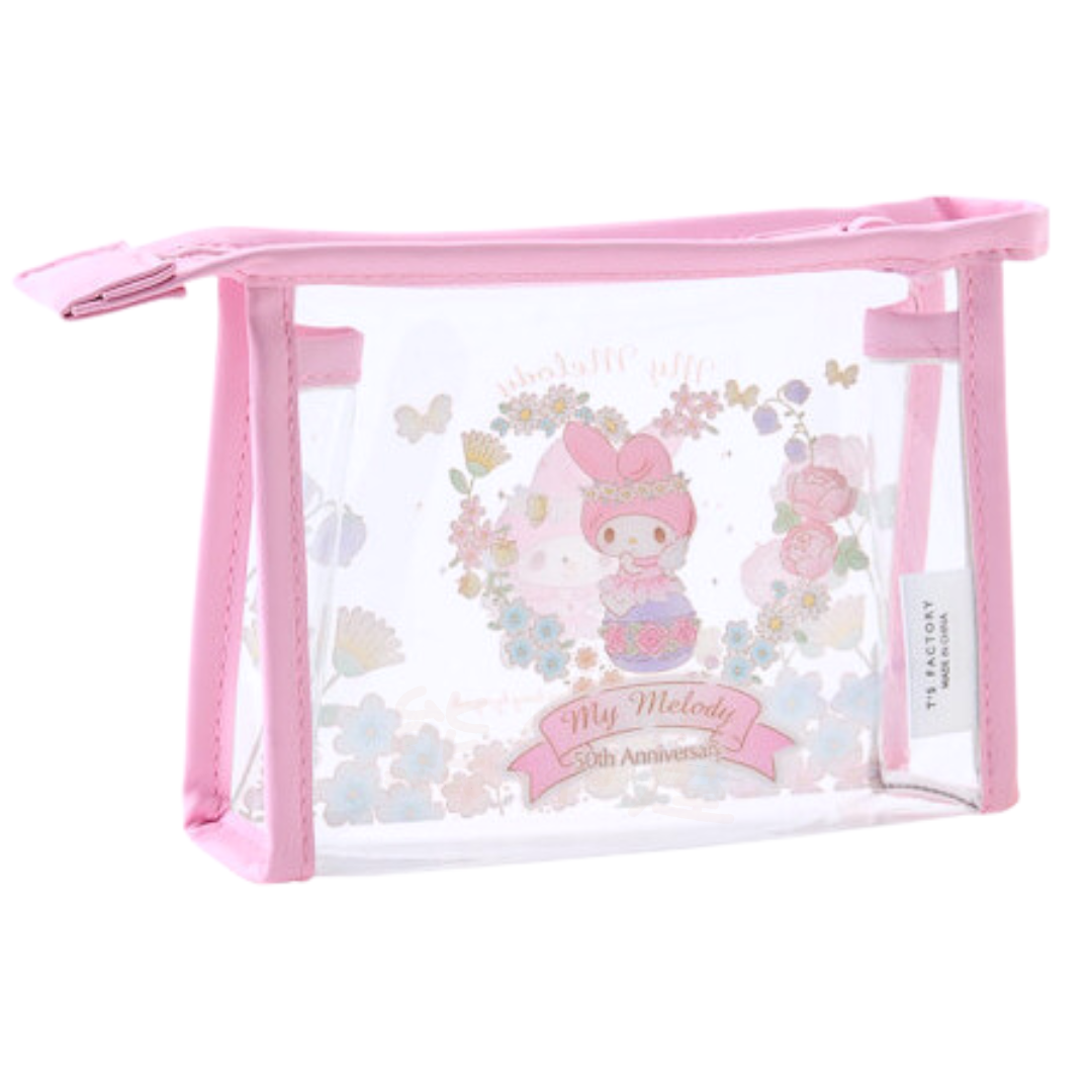 My Melody 50週年紀念透明化妝袋 萬用袋
