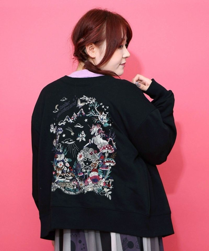 Scolar Fairy Tail Embroidered 2-Way Pullover