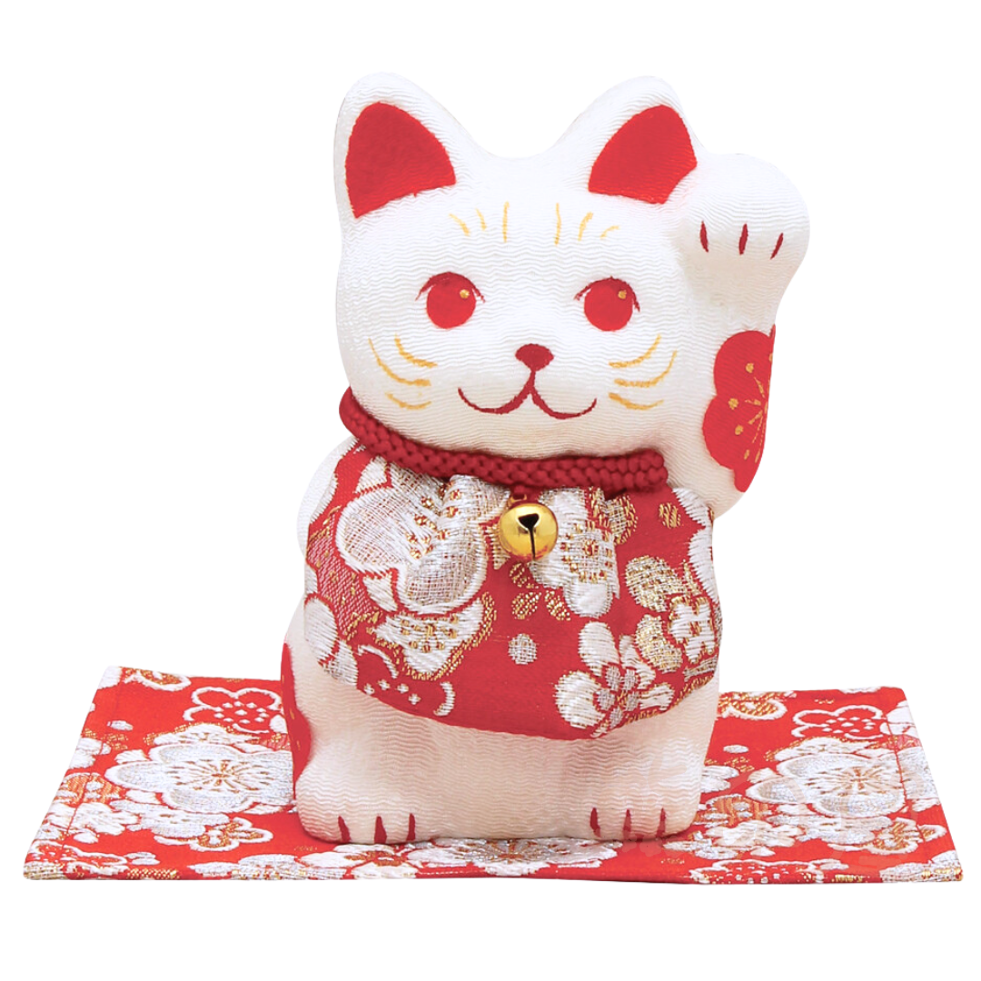 日本開運招財貓(紅白慶典款) 日本製