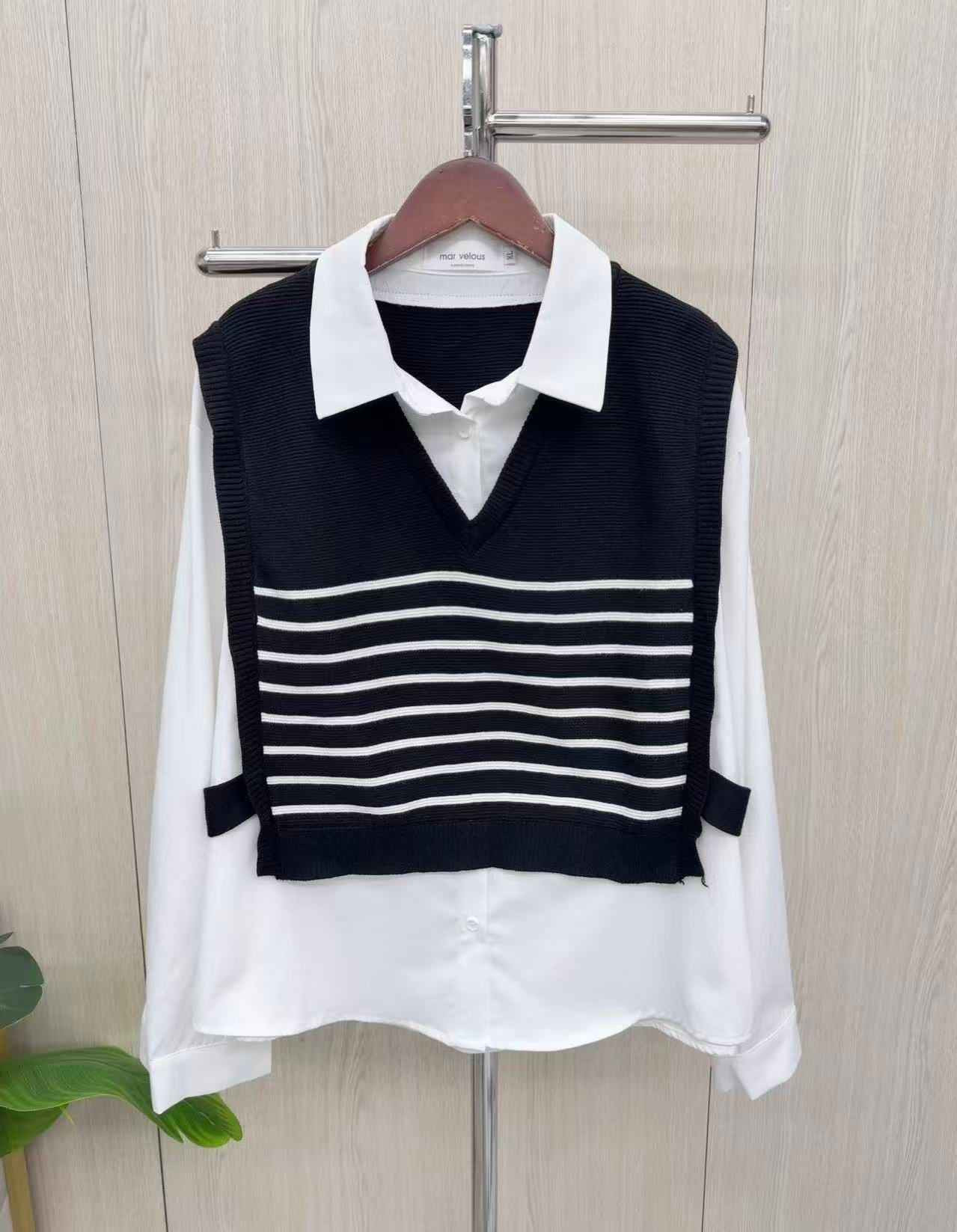 韓國高質假兩件top ～123F