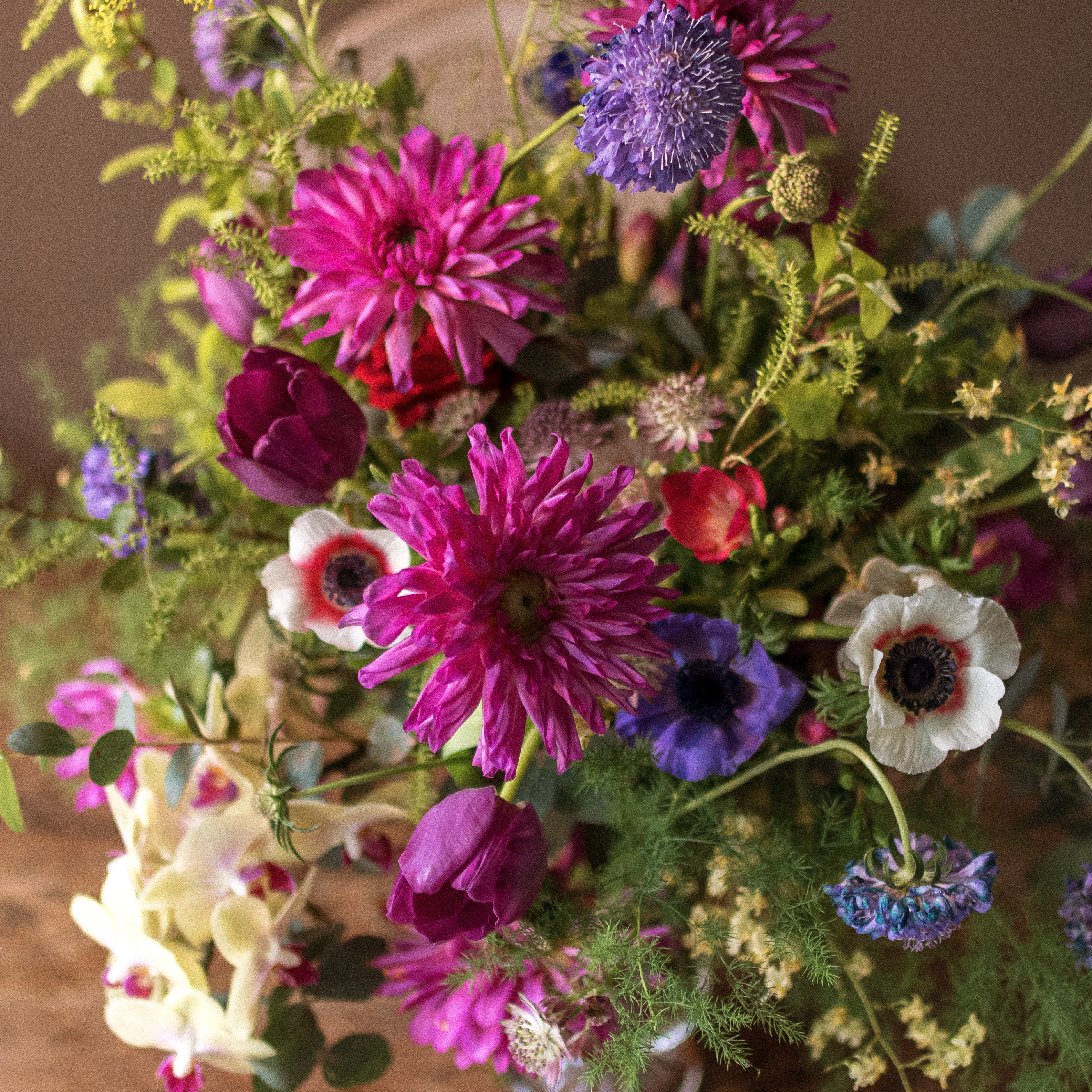 優雅紫羅蘭 | 桌花