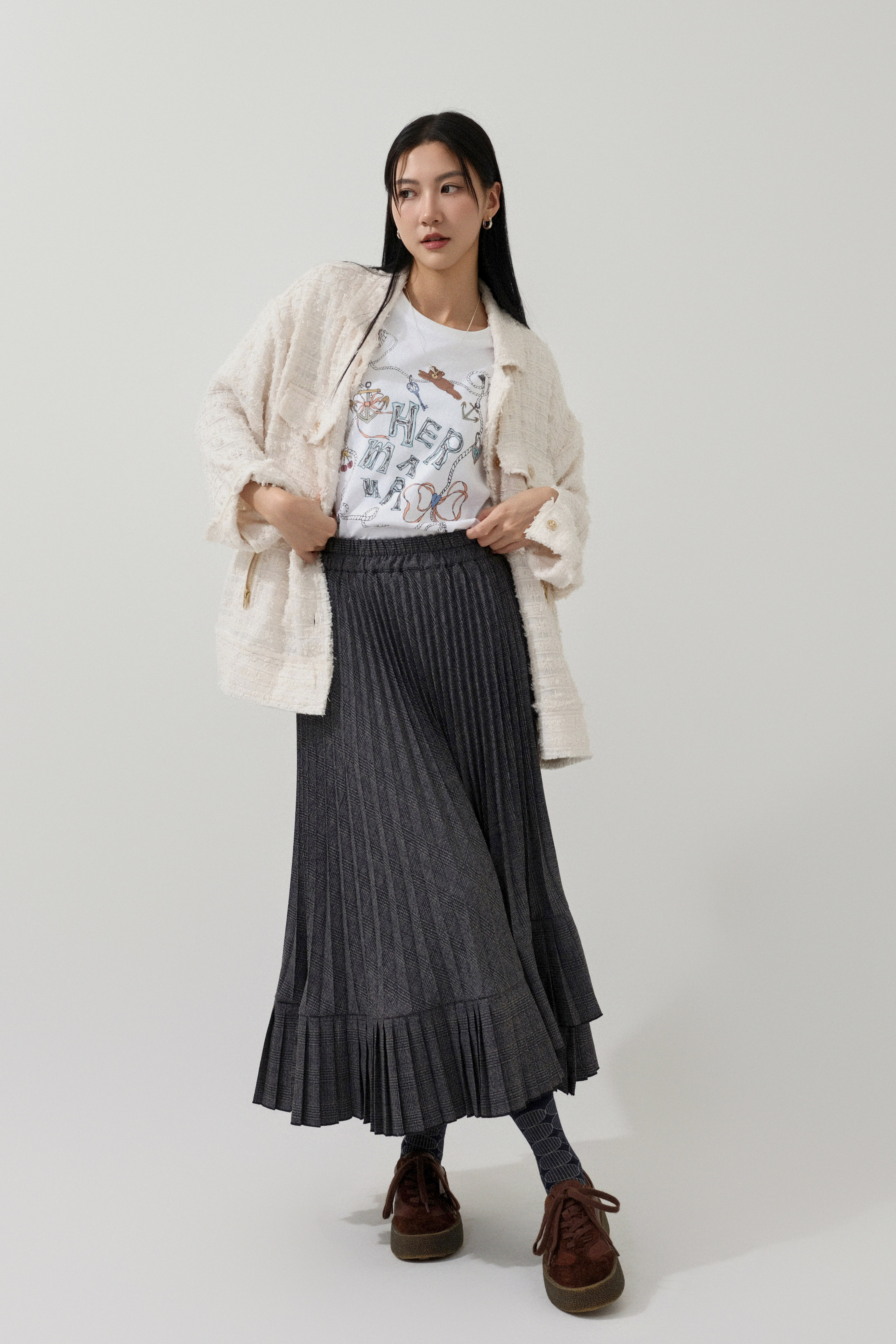 蘇蘇面oversize tweed外套 ( 預購產品）