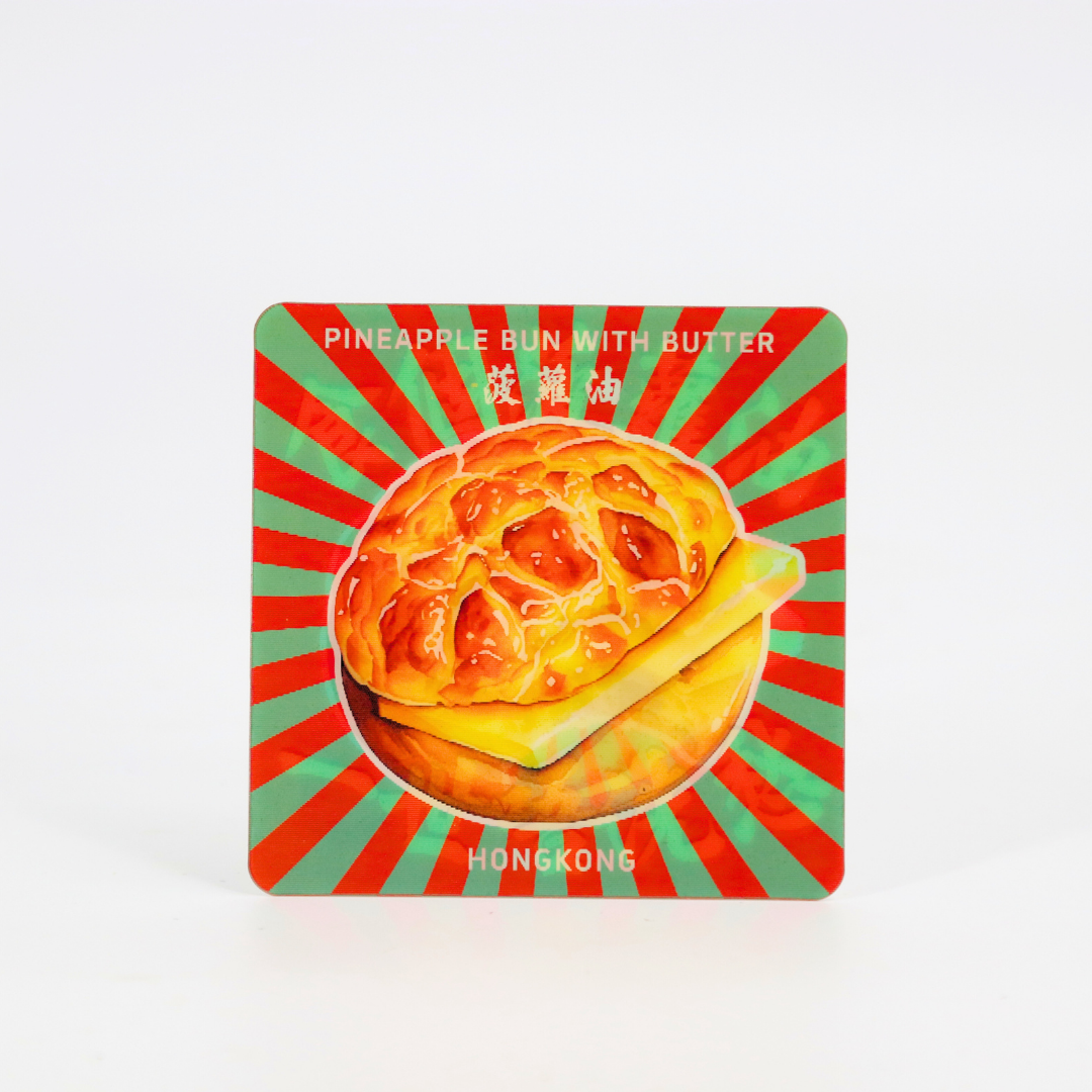 Lenticular Postcard - Pineapple Bun