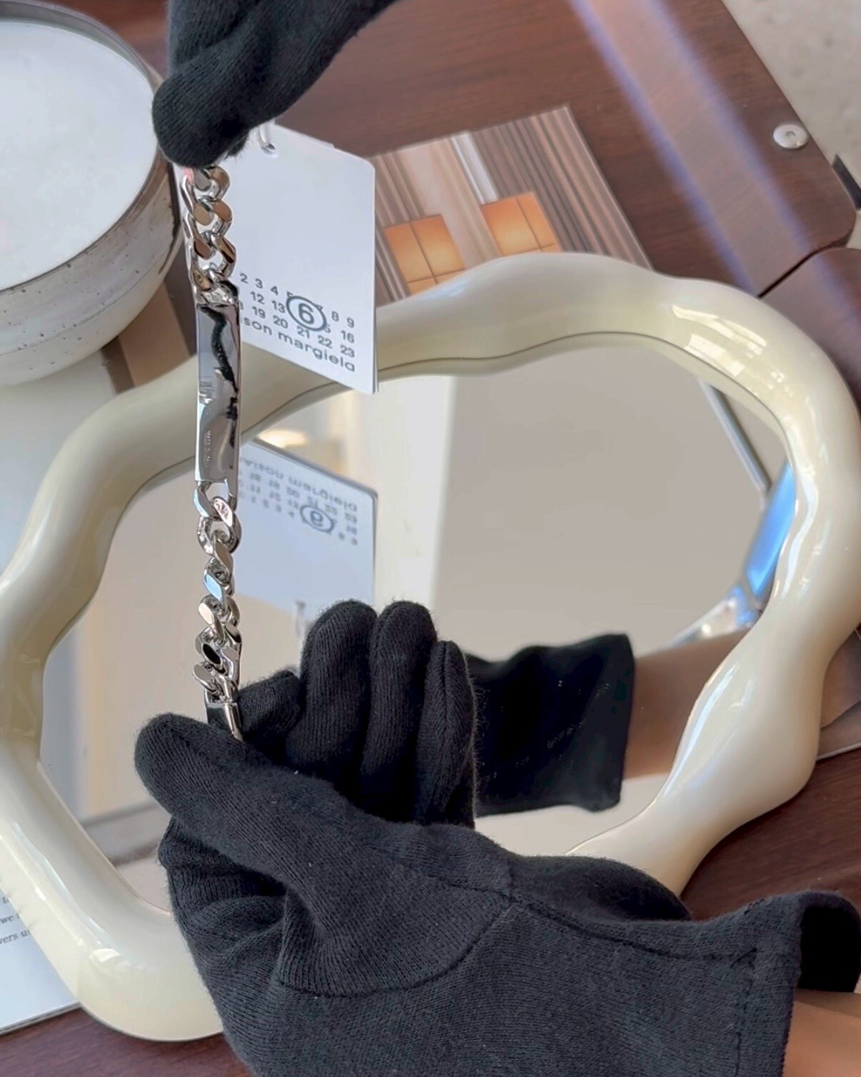 MAISON MARGIELA｜數字手鍊 銀色 01/02