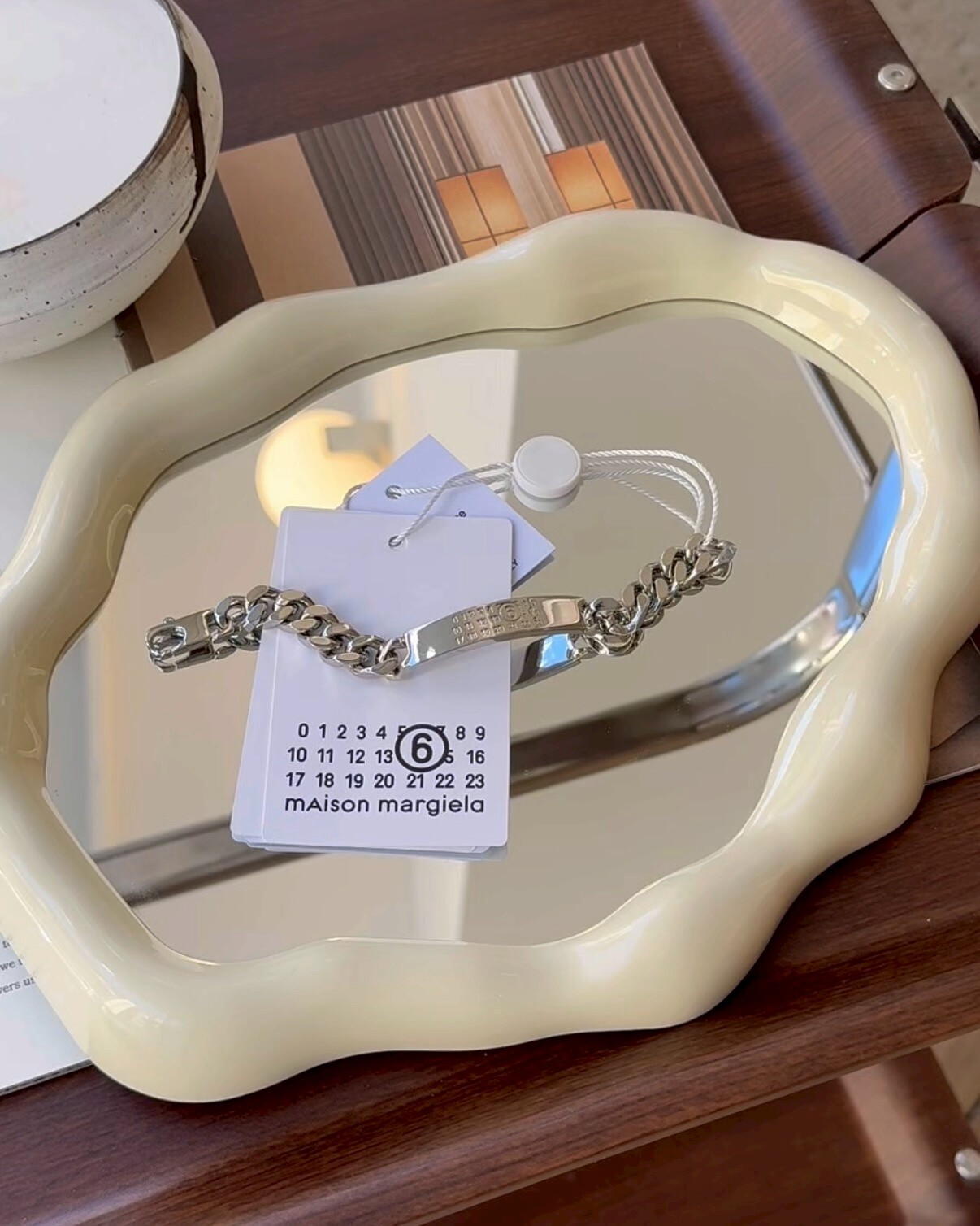 MAISON MARGIELA｜數字手鍊 銀色 01/02