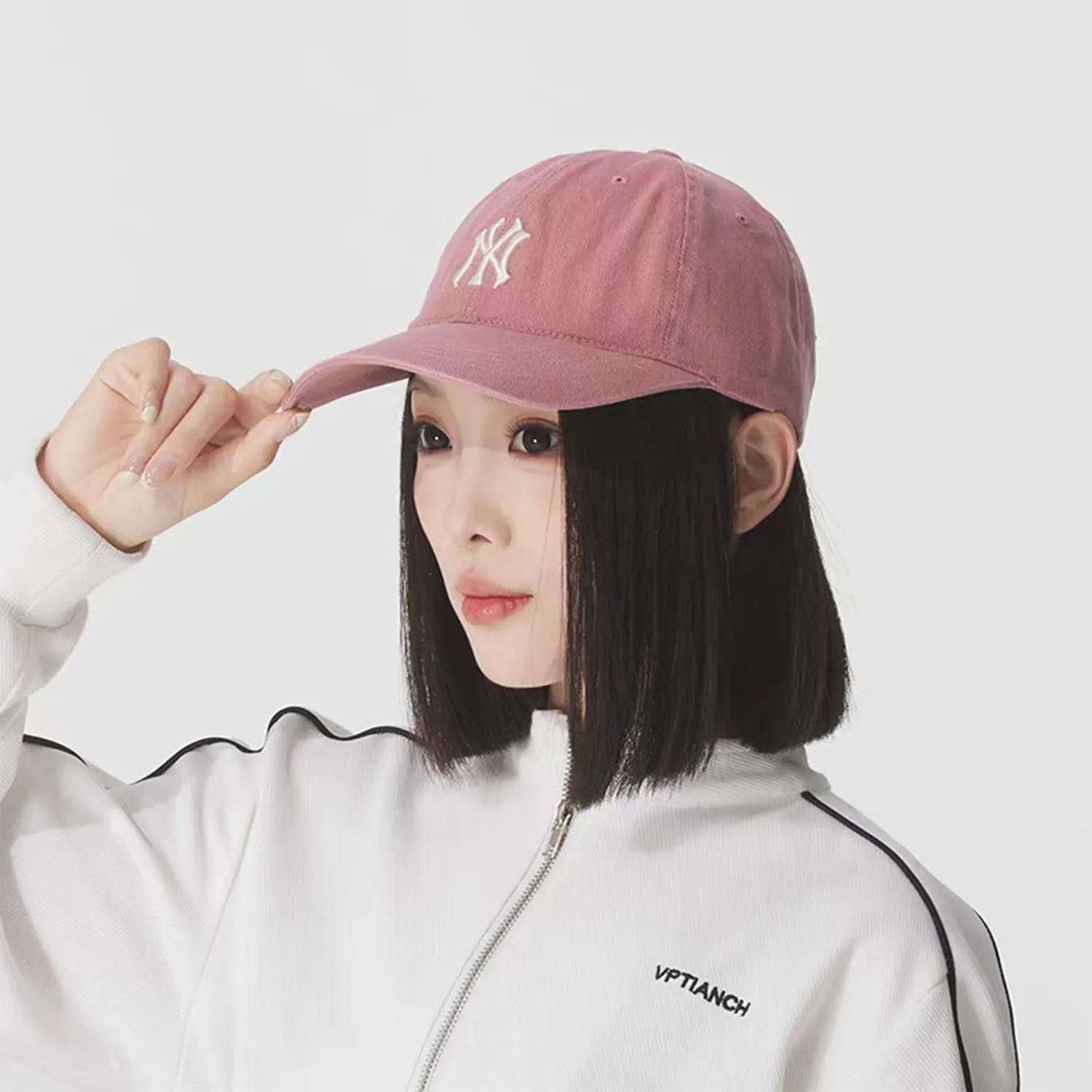 【代購】MLB 紐約洋基隊 25FW 經典復古美式水洗 透氣遮陽防曬 可調式棒球帽 男女同款 3ACPVV14N-50