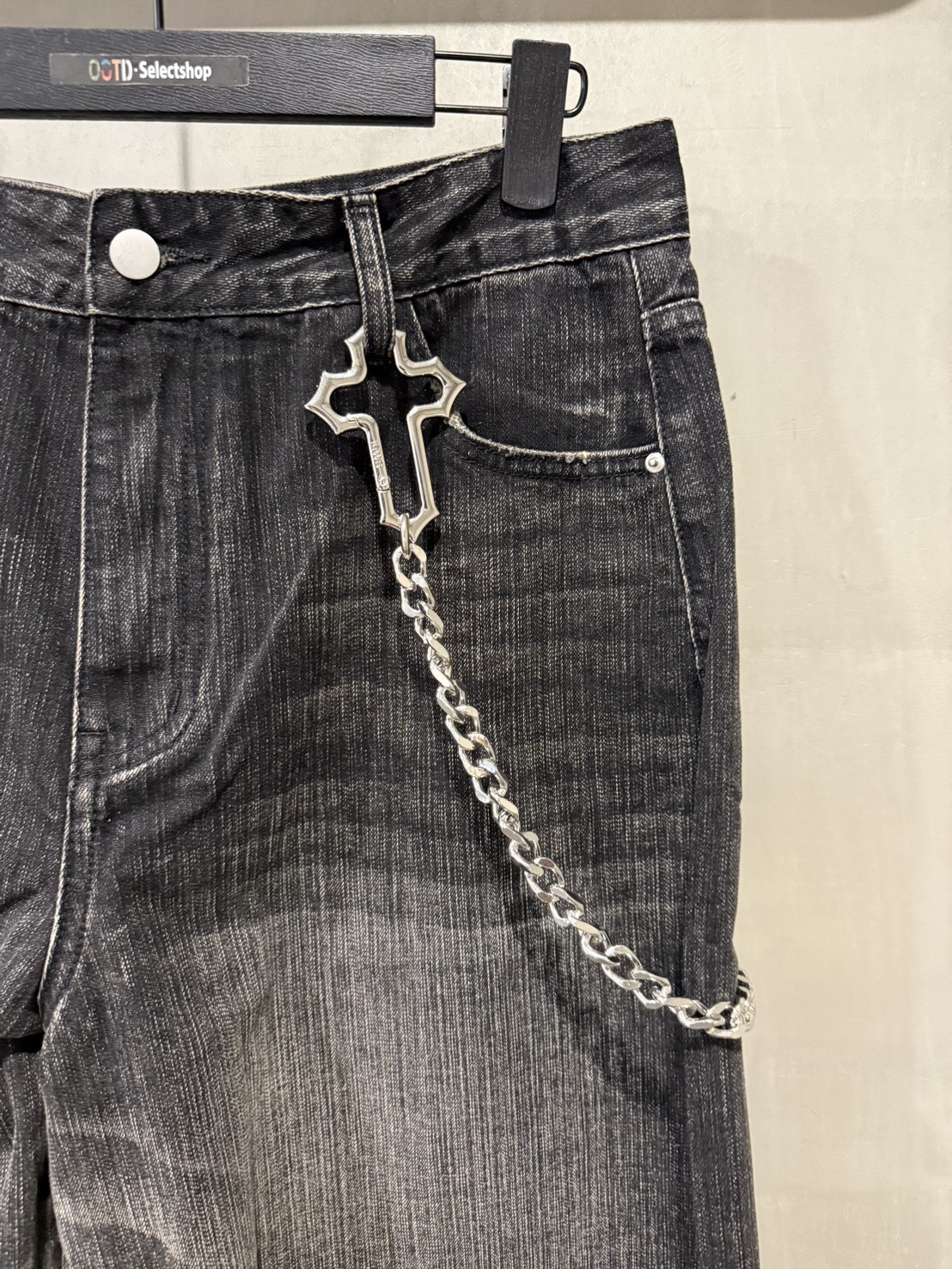 大十字扣環古巴褲鍊