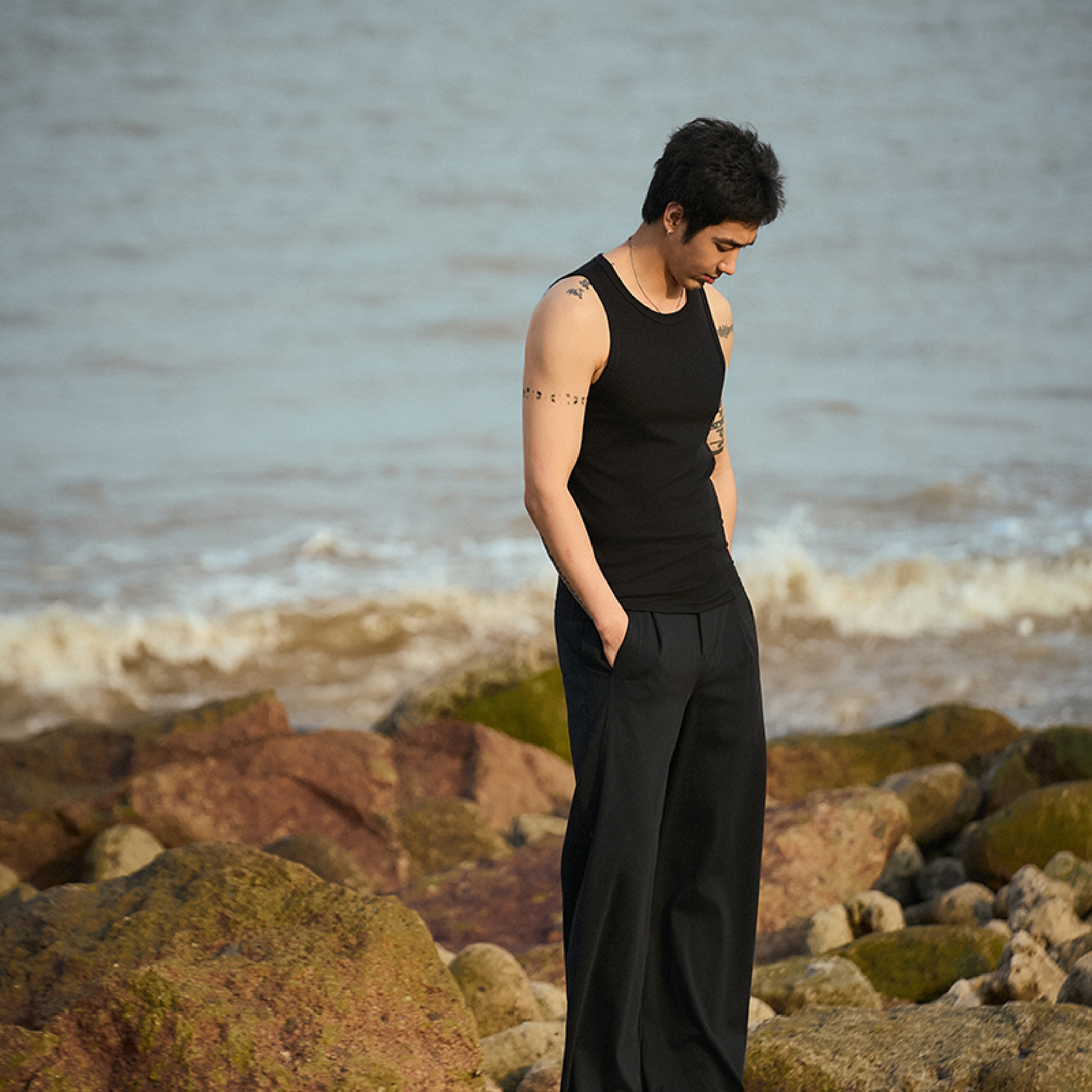 TANOXI Fitness Two-Layer Vest 涼感 緊身背心 [TNX-V073]