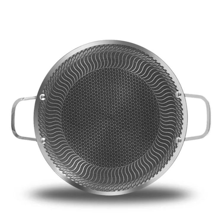 Dashiang 日式三層不繡鋼多功能雙耳烤盤38cm(WK-0003)