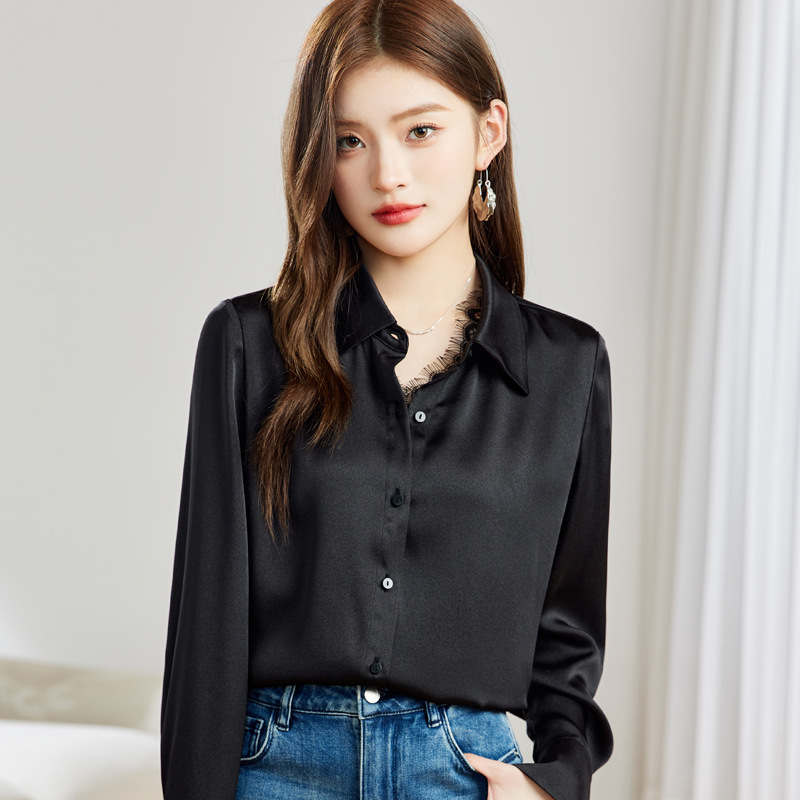 假兩件蕾絲雪紡襯衫 兩色