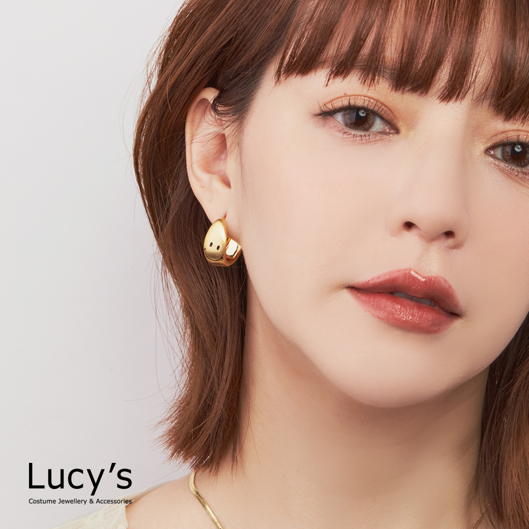 幸福微笑 易扣耳環 (125033)