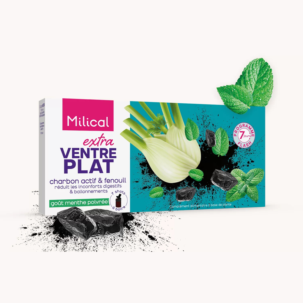 (預購商品 9/22收單)  法國 Milical 薄荷 消脹氣飲 10ml X 7入