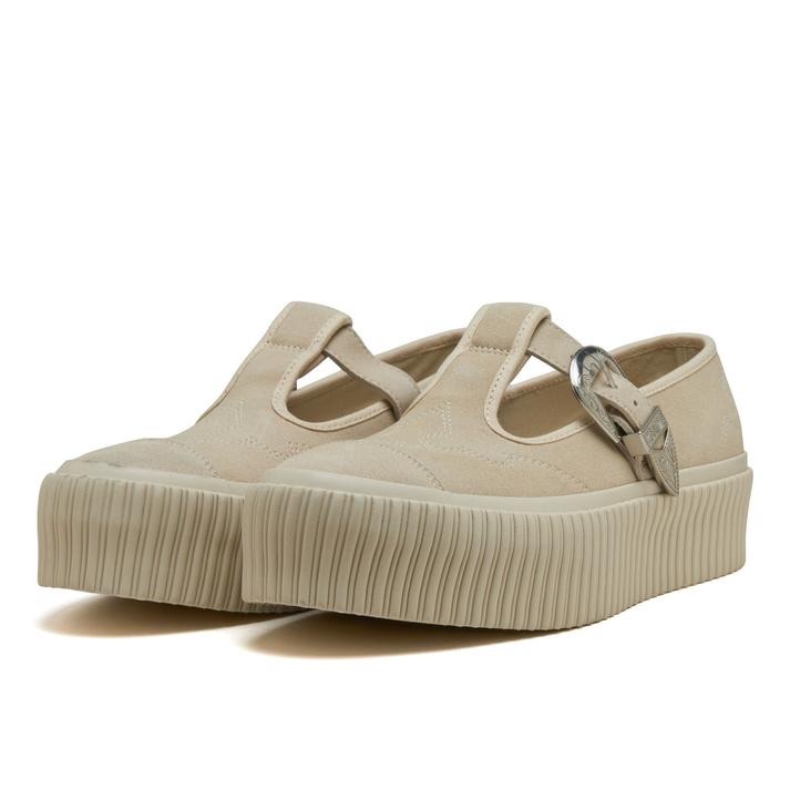 Converse AS Liftd Ribt APE T-Strap WT OX 日本限定 奶油 雕花 縫線 厚底 增高 瑪莉珍鞋 31315841