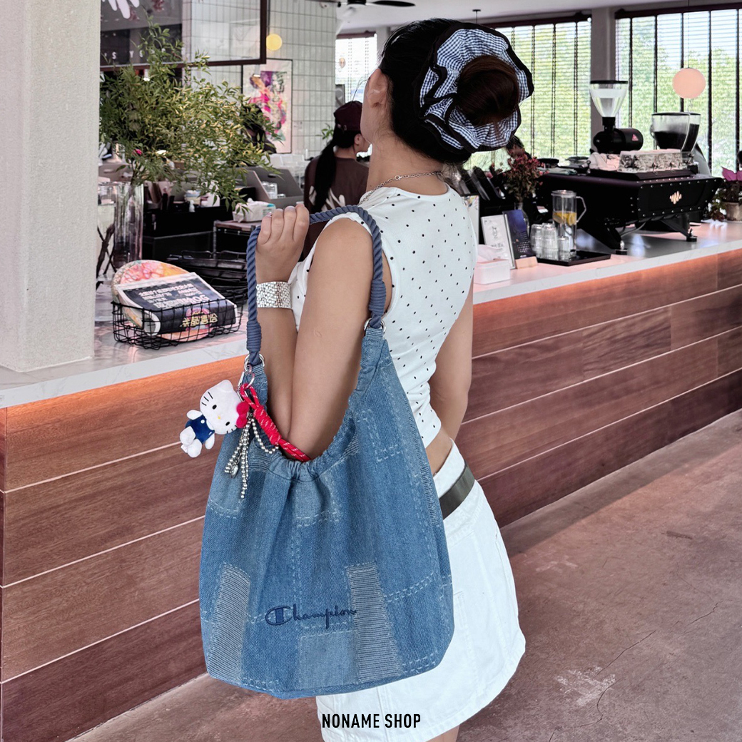 CHAMPION SQUEEZE TOTE BAG SS25 復古 麻花繩 腋下包 肩背包 托特包 三色