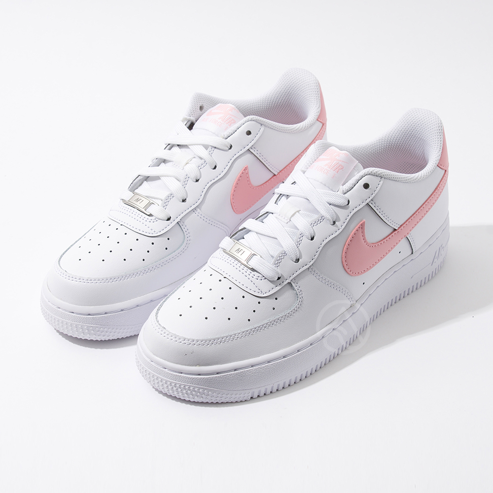 Nike Air Force 1 大童 白粉色 休閒 經典 運動 低筒 AF1 休閒鞋 CT3839-115