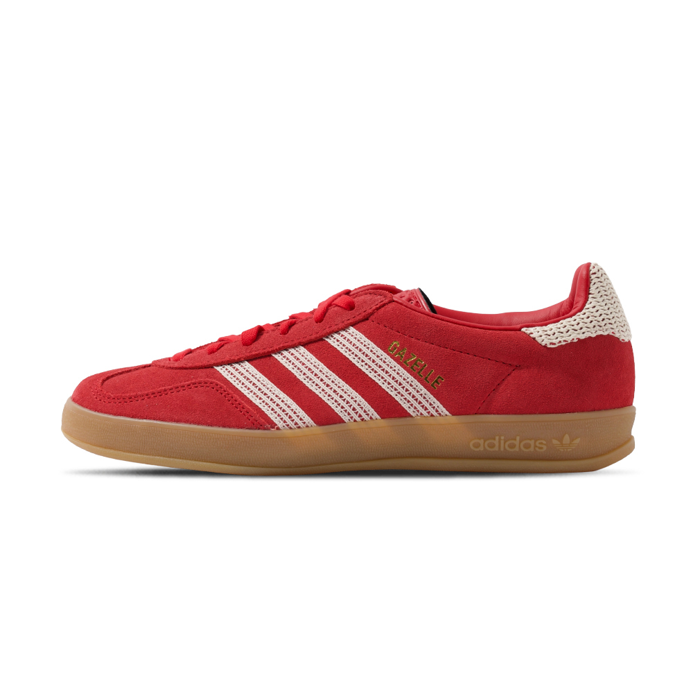 Adidas Gazelle Indoor 女款 紅色 運動 滑板 復古 膠底 三葉草 愛迪達 休閒鞋 JI2756