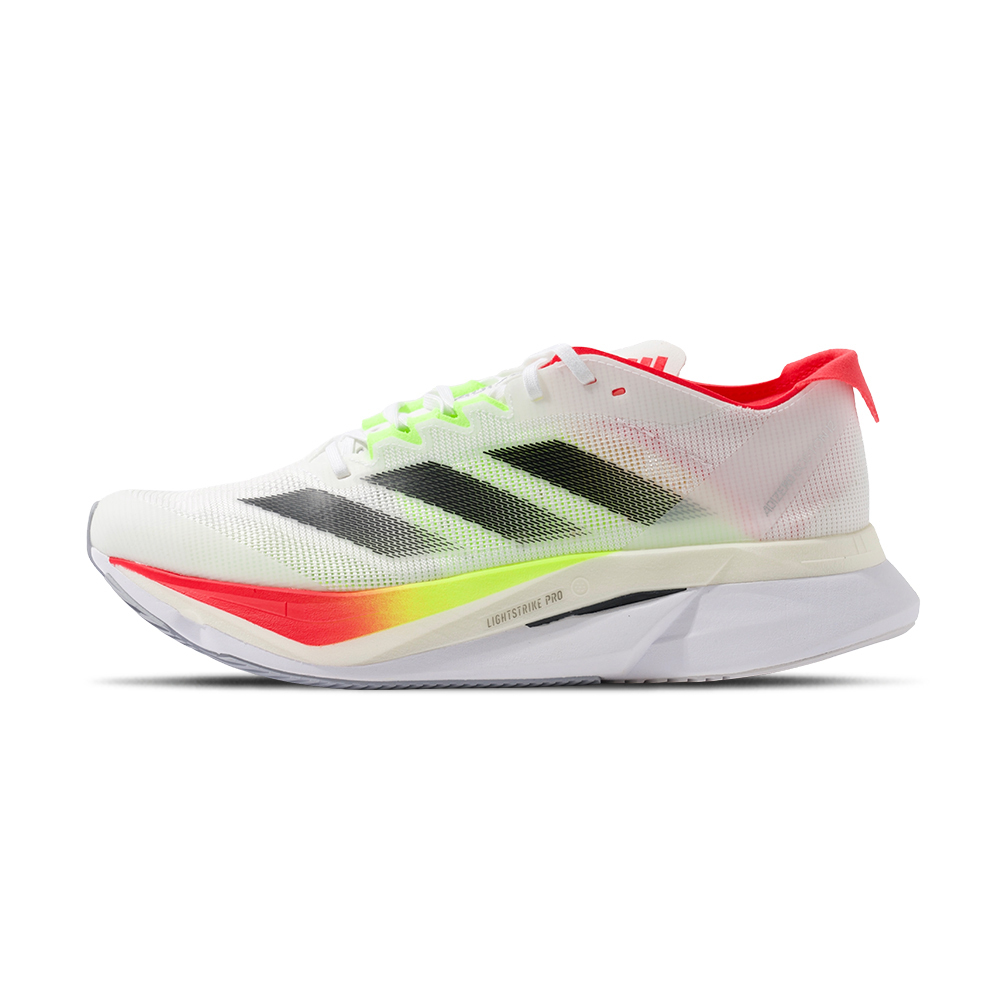 Adidas Adizero Boston 12 男鞋 女鞋 白黑紅色 運動 跑鞋 休閒 輕量 緩震 慢跑鞋 JQ2552
