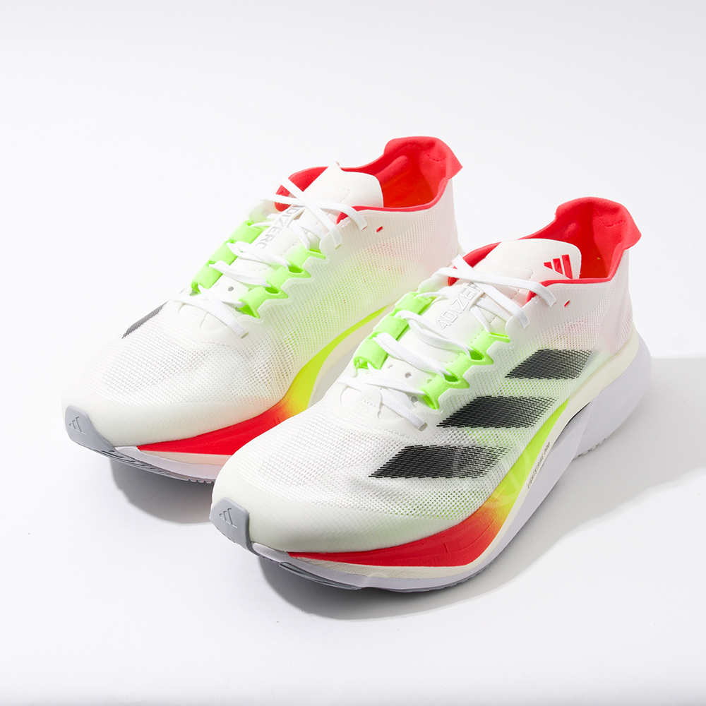 Adidas Adizero Boston 12 男鞋 女鞋 白黑紅色 運動 跑鞋 休閒 輕量 緩震 慢跑鞋 JQ2552