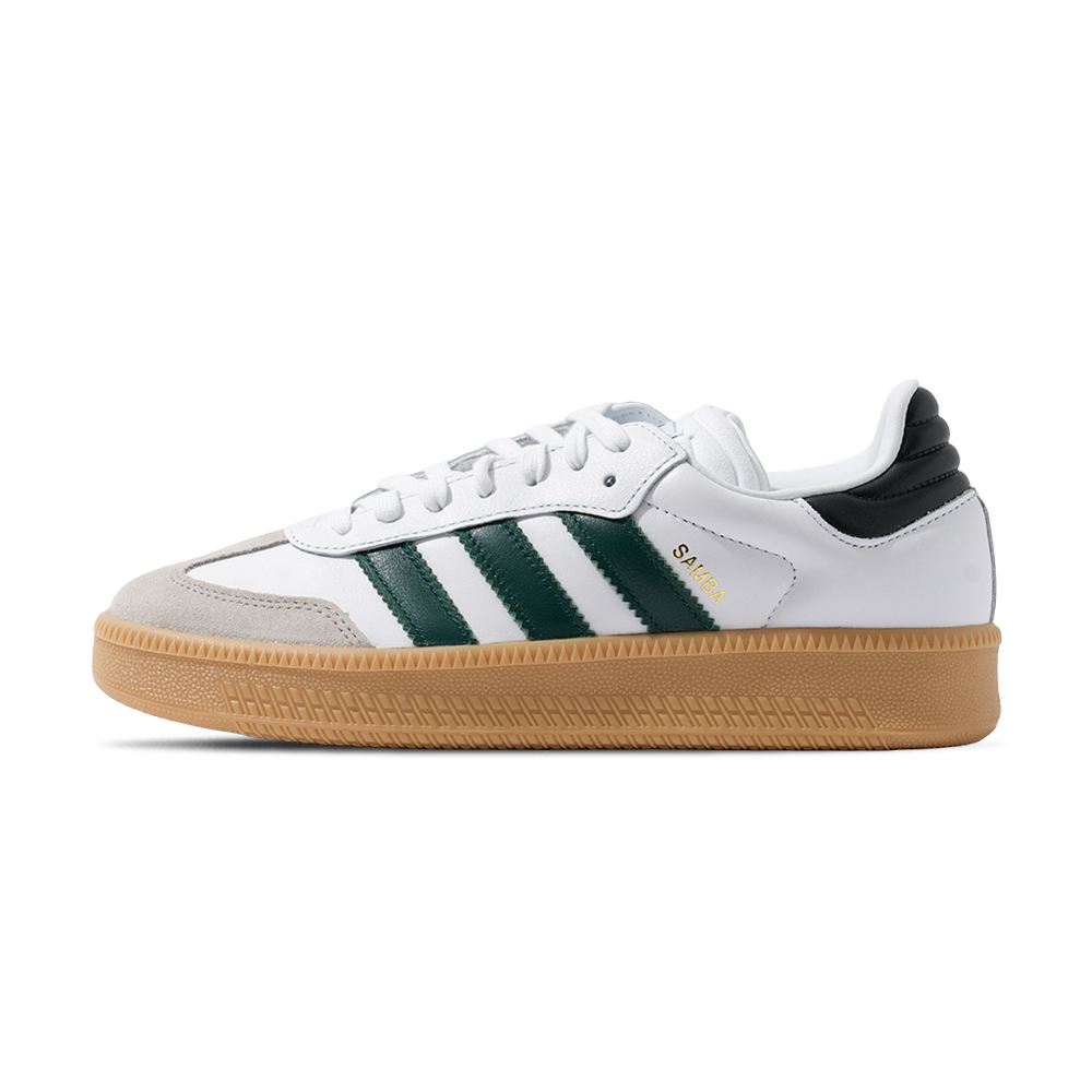 Adidas Samba XLG 男鞋 女鞋 白綠色 復古 厚底 皮革 麂皮 舒適 德訓鞋 休閒鞋 IE9181
