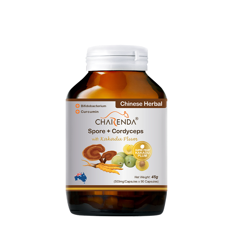 CHARENDA齊樂達靈芝破壁孢子蟲草膠囊 (添加薑黃素）
