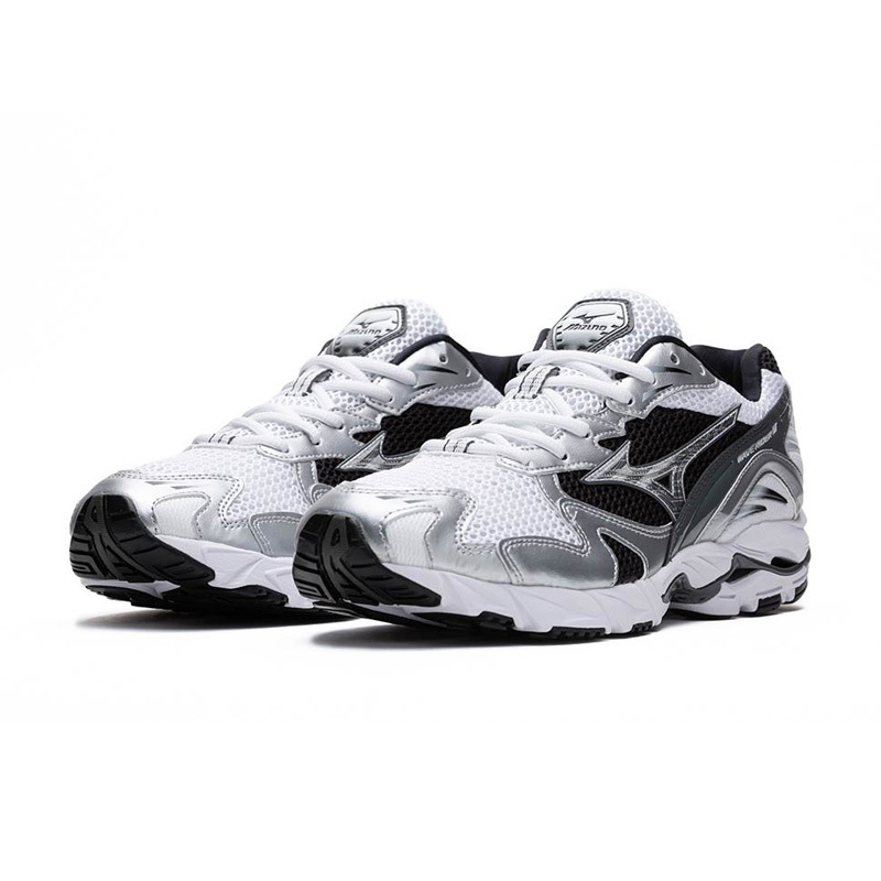 Mizuno Wave Rider 10 "White Silver" 美津濃 銀白黑 男鞋 D1GA210405 [台灣現貨]