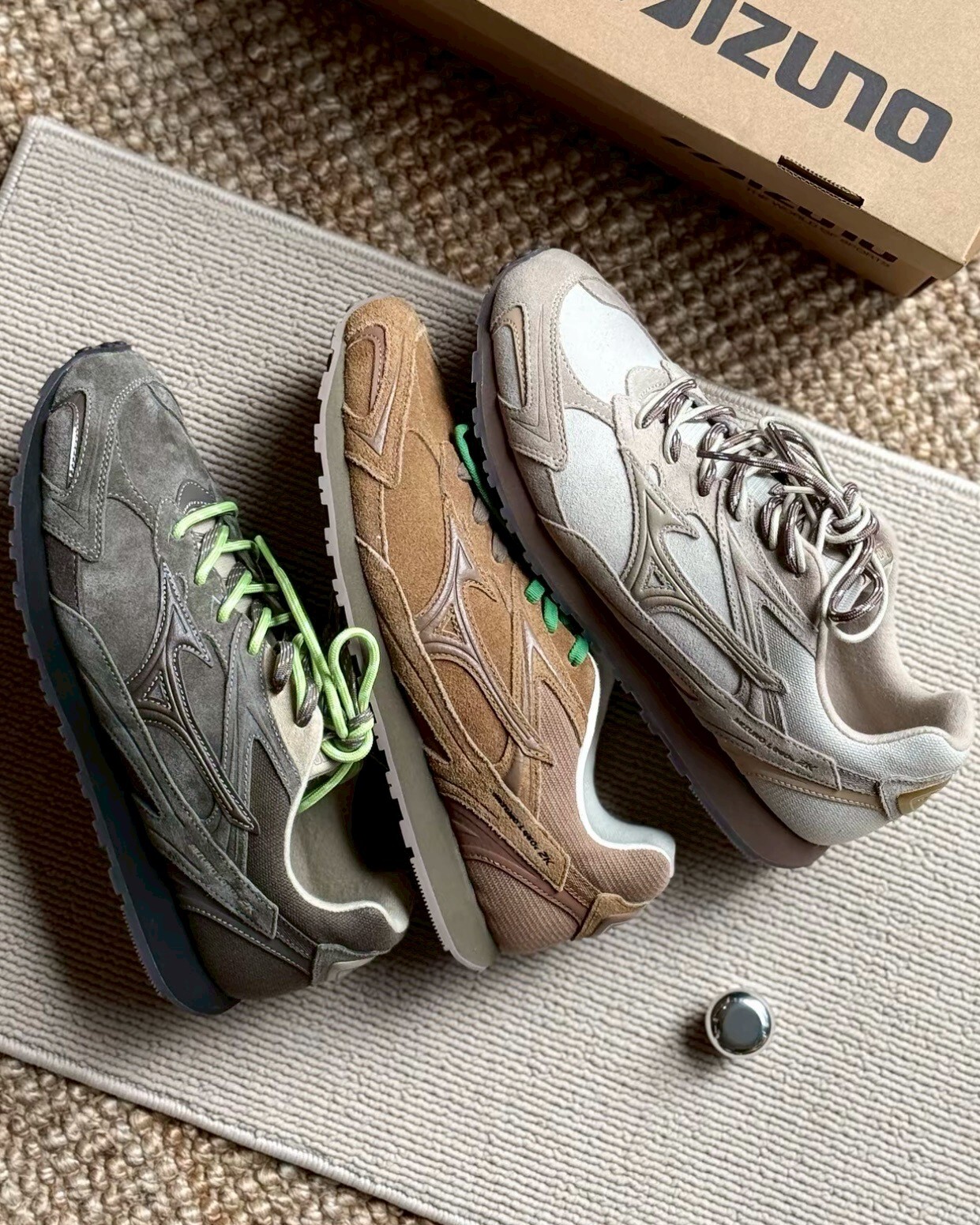 #代購 Mizuno LG 60S 復古 麂皮 德訓鞋 D1GH242 102棕色 107砂陶金 106-1灰綠