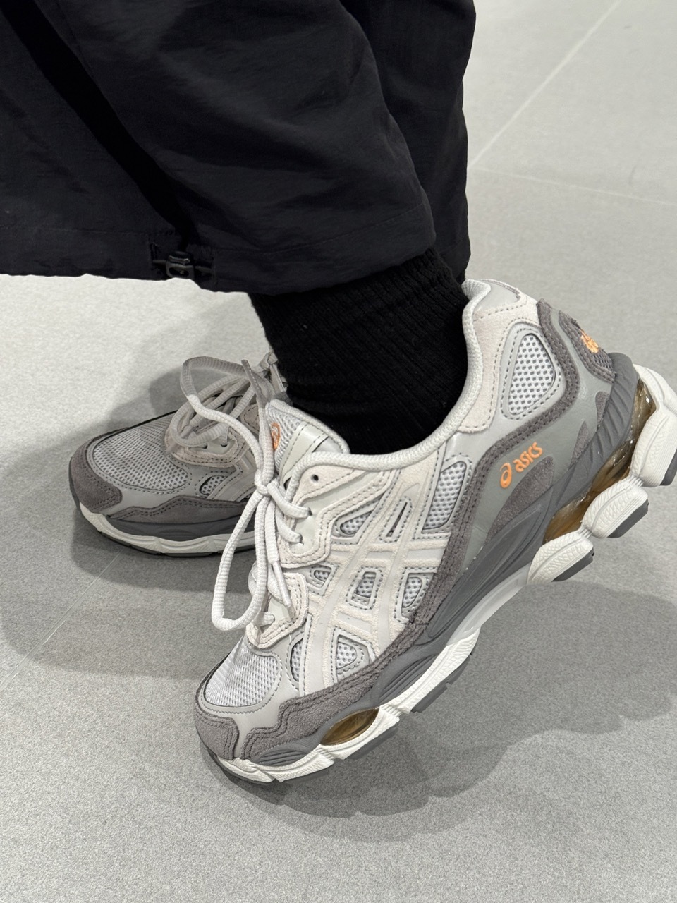 ASICS GEL-NYC 象牙灰橘 珊瑚橘 米灰 男女鞋 1203A383-026 / 現貨