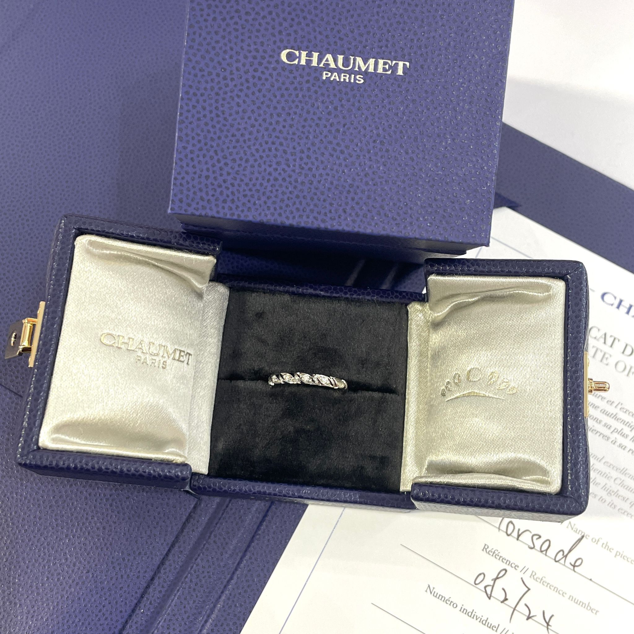限時一週👍全新CHAUMET戒指 51碼 Torsade 鉑金鑽石戒指 2.5mm 082724 #訂婚戒指 #情人節禮物  #BRAND NEW #香榭站正品