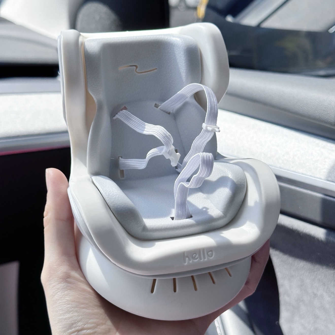 LABUBU / SKULLPANDA適用 趣味汽車座椅 泡泡瑪特 出風口固定式 /預購