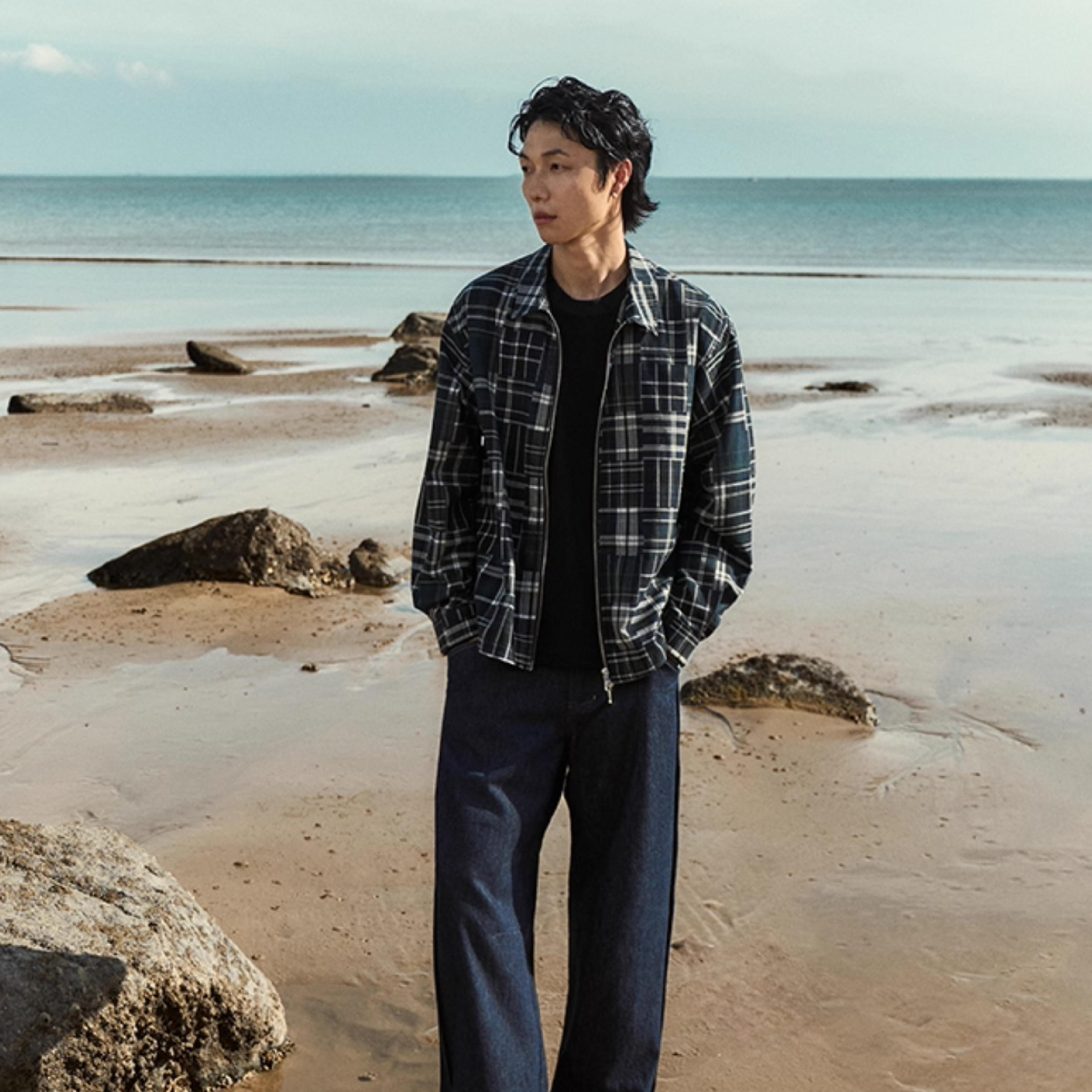 TANOXI Patchwork Fabric Jacket 日本百家布 拉鍊長袖襯衫 [TNX-S085]