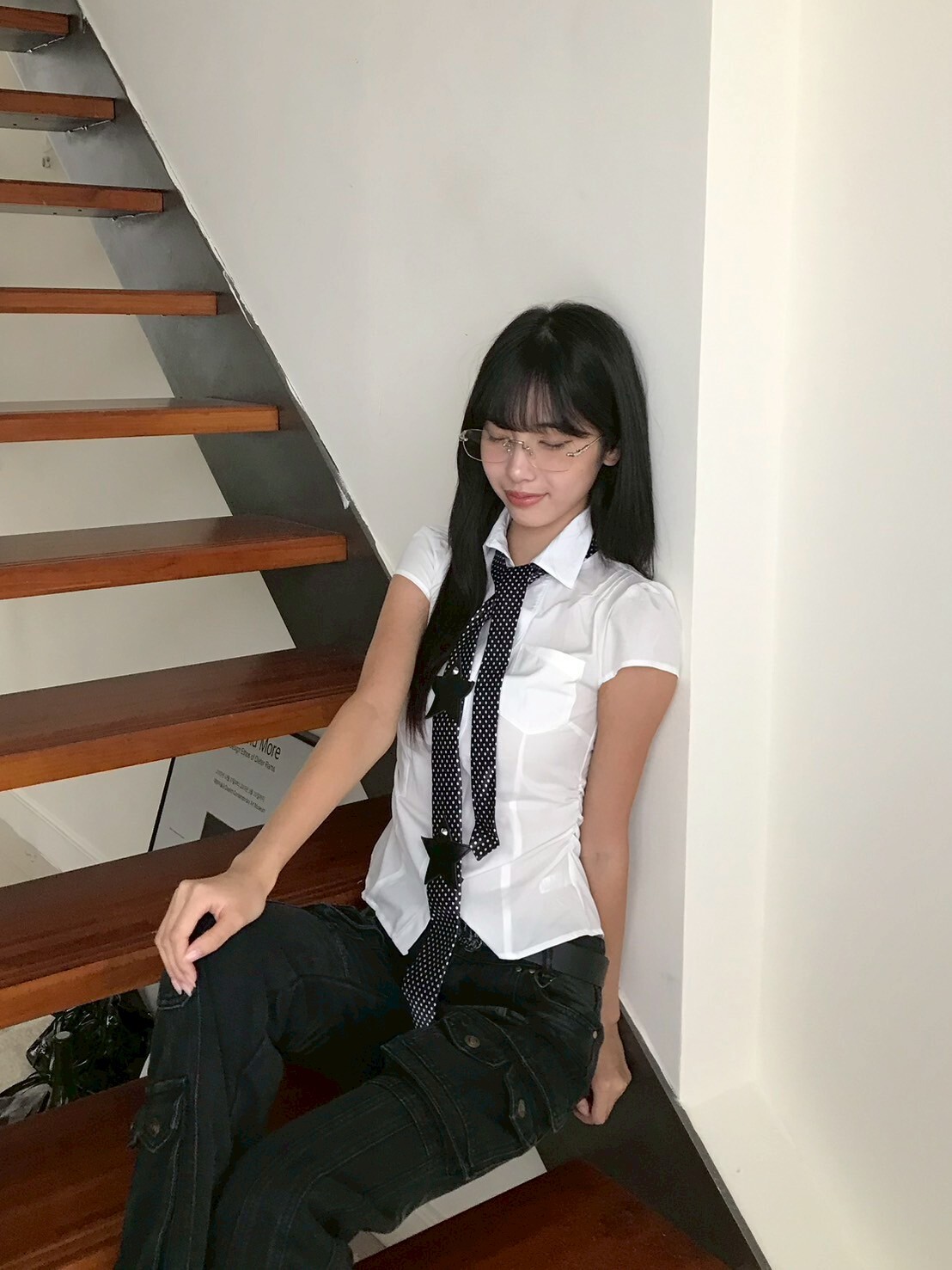 Bella學院辣妹 短版收腰襯衫 2colors