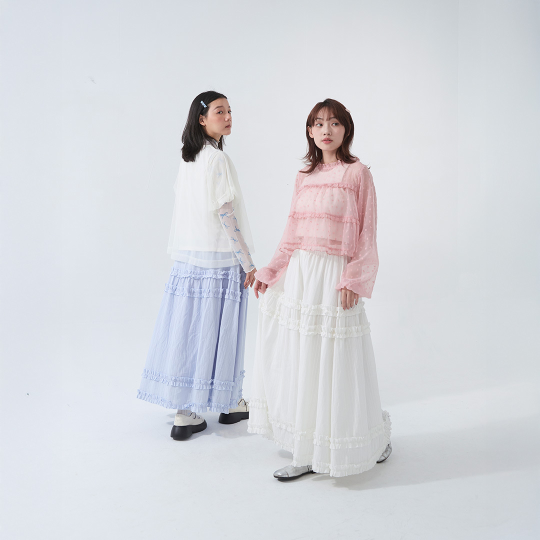 Multi-layered lotus leaf lace umbrella cake skirt, two colors available【03021636】in stock+pre-order