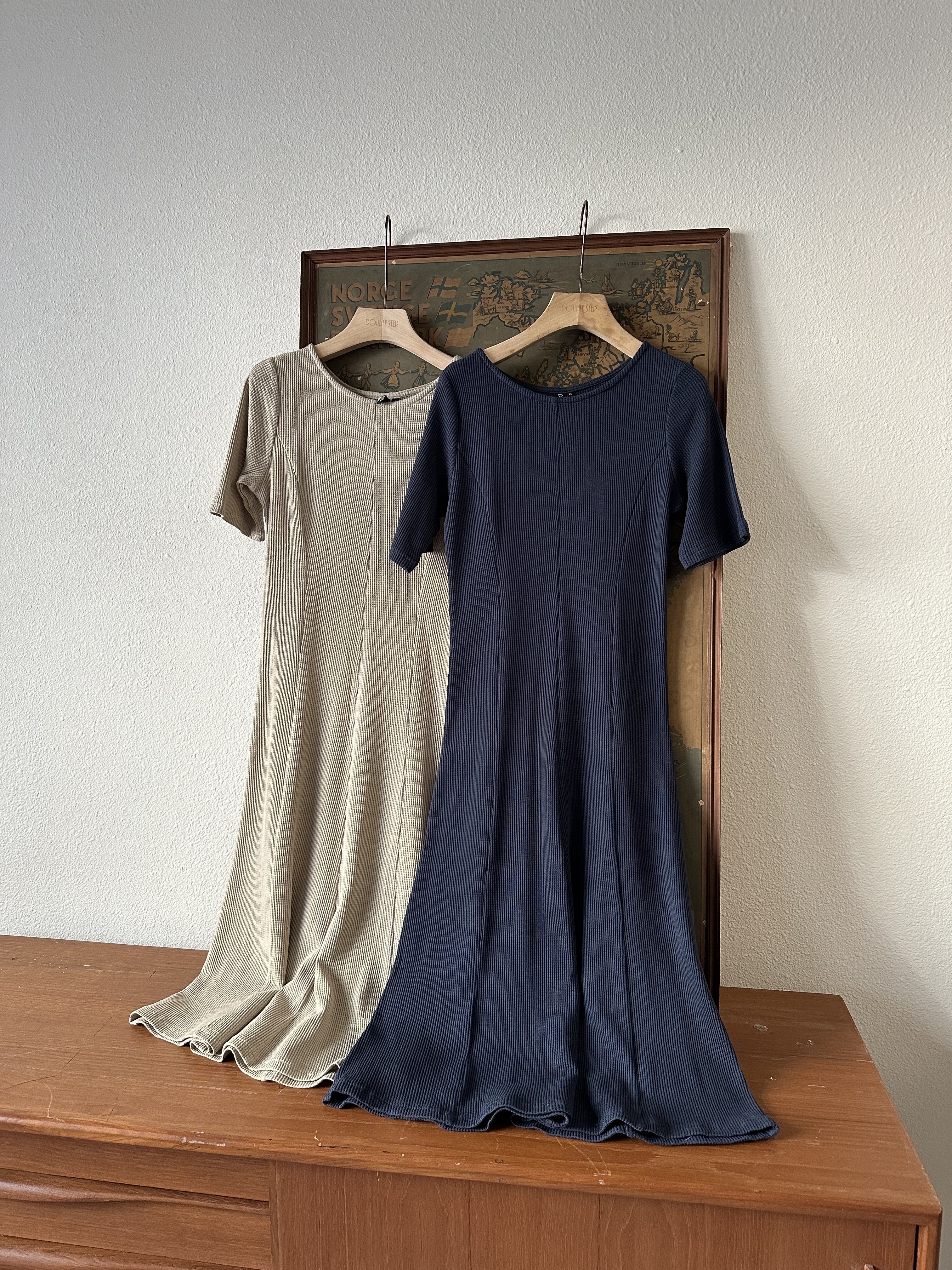 9781 | 窩夫棉基礎連身裙