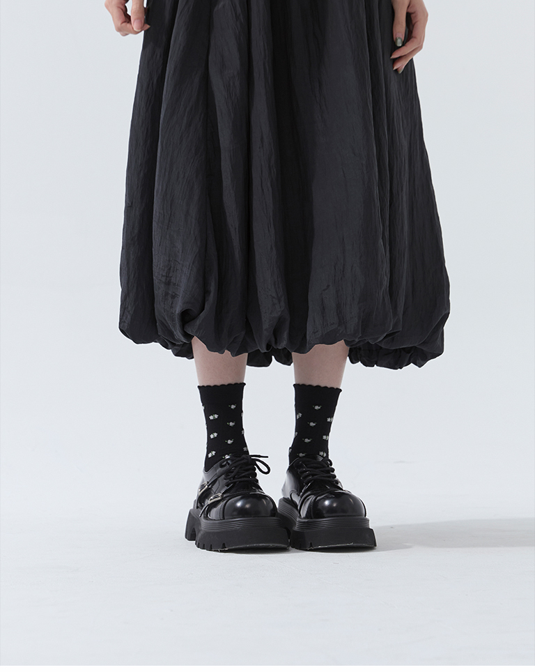 Small floral lace-trimmed socks in three colors【07110590】in stock+pre-order