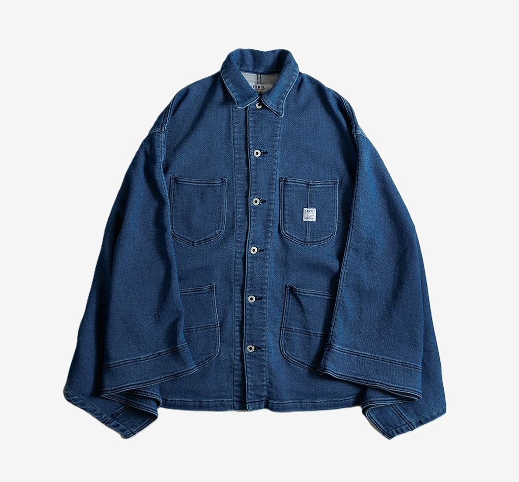 FDMTL JAPAN 2025 A/W COVERALL CAPE 3YR WASH COVERALL JACKET (FA25JK50U) - PRE ORDER ITEM (預訂中)