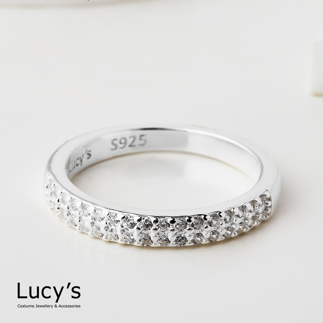 925純銀 輕奢鑲鑽 戒指 (124858)