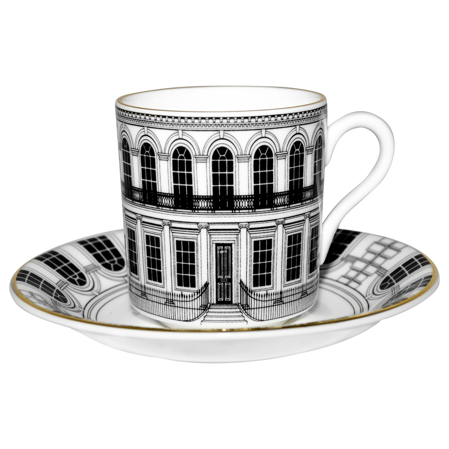 建築物Espresso 咖啡杯組 (一組含杯和盤)