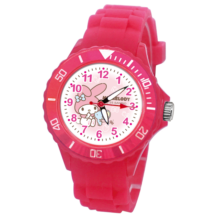【三麗鷗Sanrio】美樂蒂運動彩帶手錶 (S7-3016)