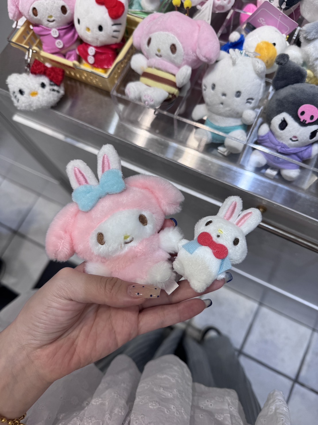 韓國連線 美樂蒂 牽手小兔子