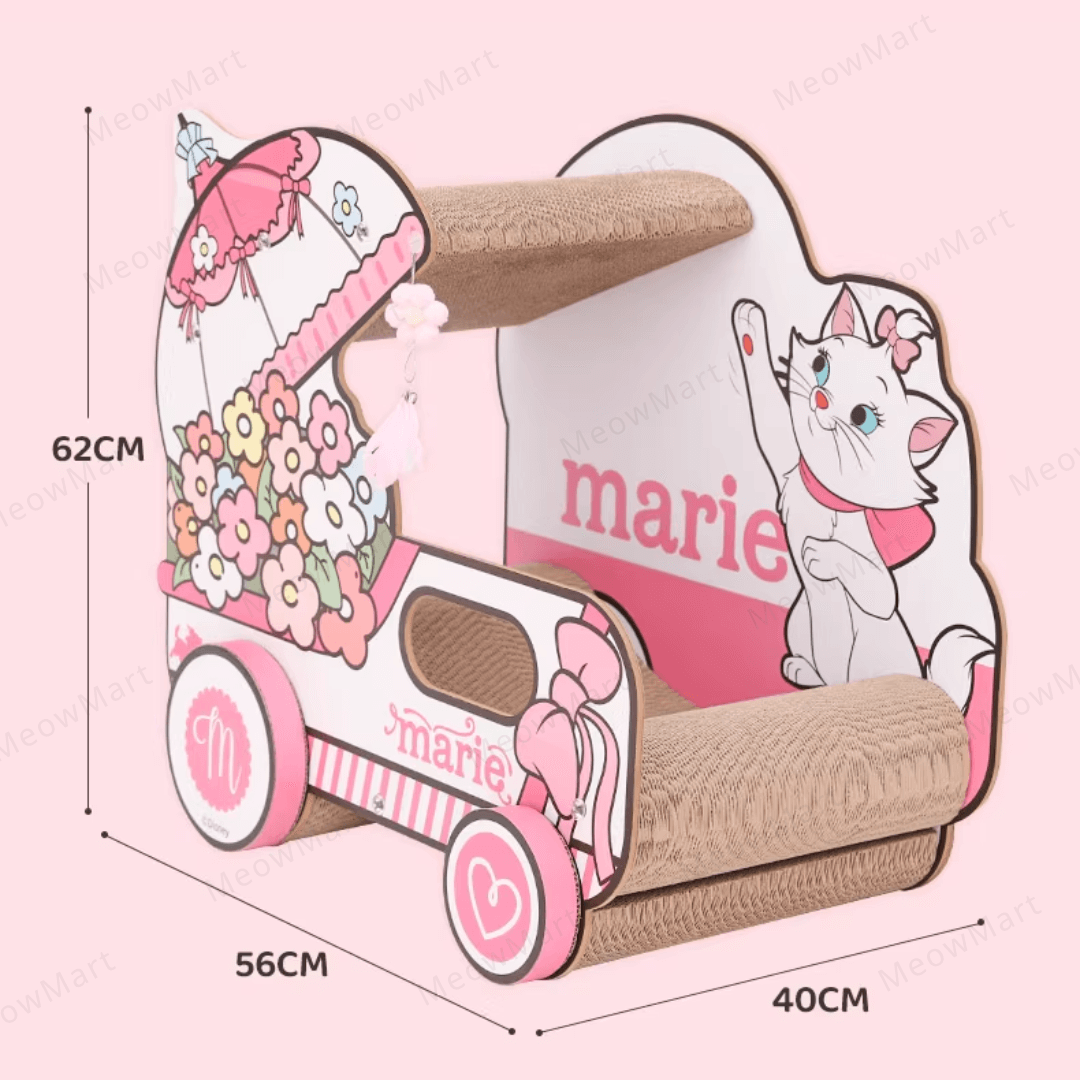 富貴貓花籃車貓抓板