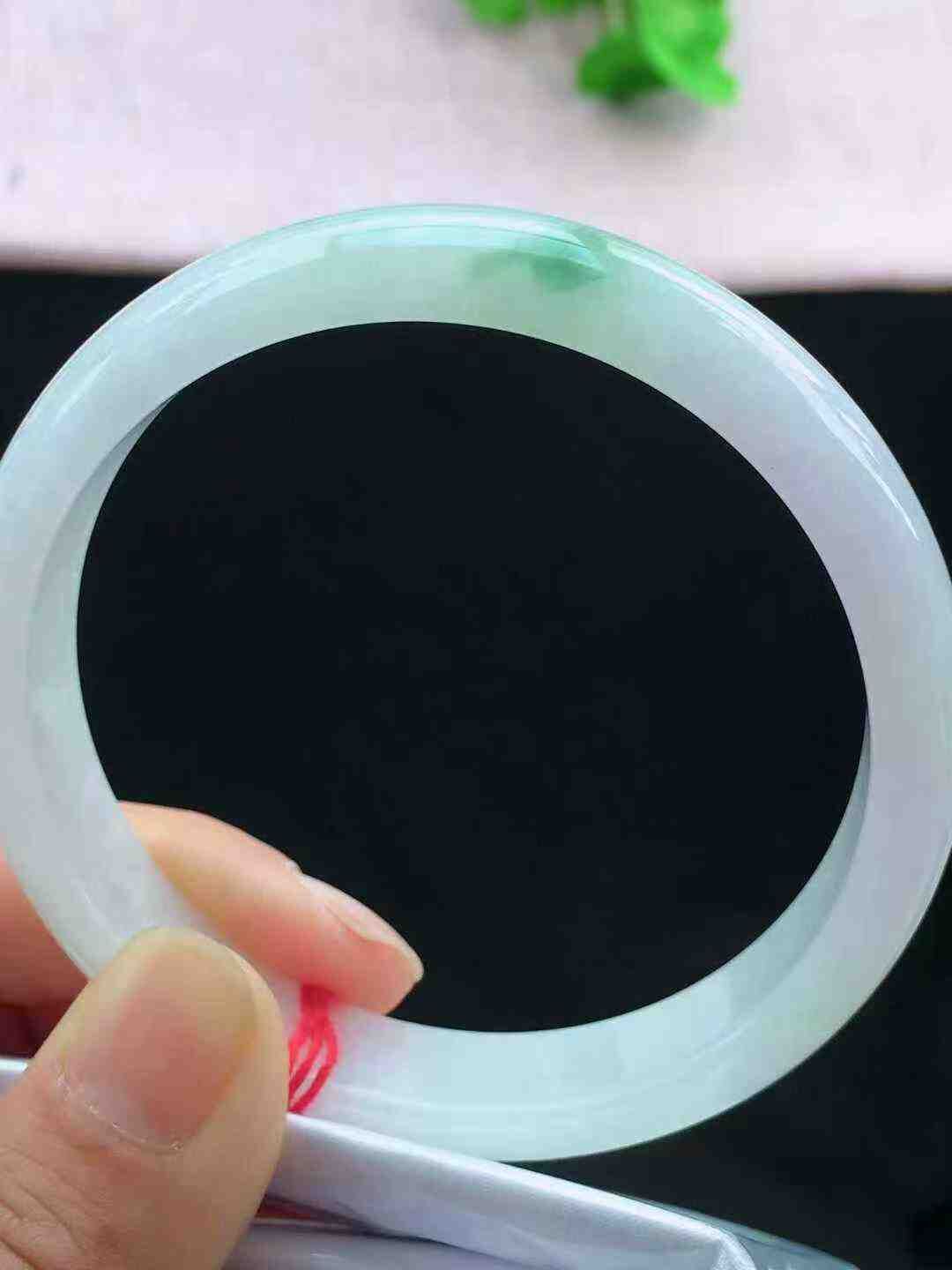 965857 62mm冰飄花翡翠手鐲 (60-62)