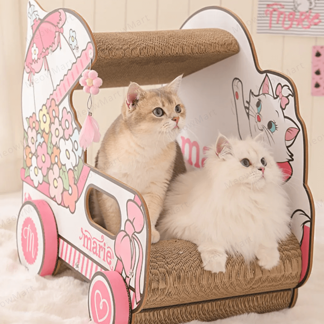 【新品8折】富貴貓花籃車貓抓板