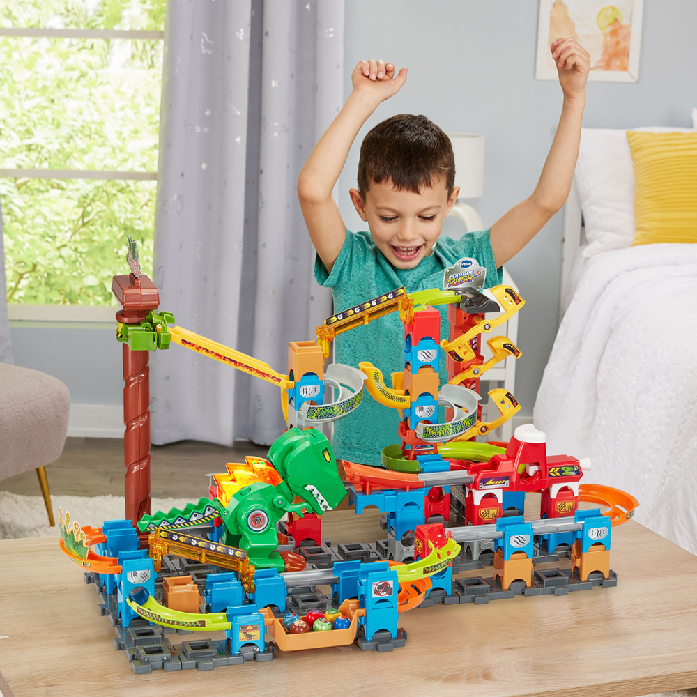Vtech 智能滾球積木建構軌道組-恐龍樂園