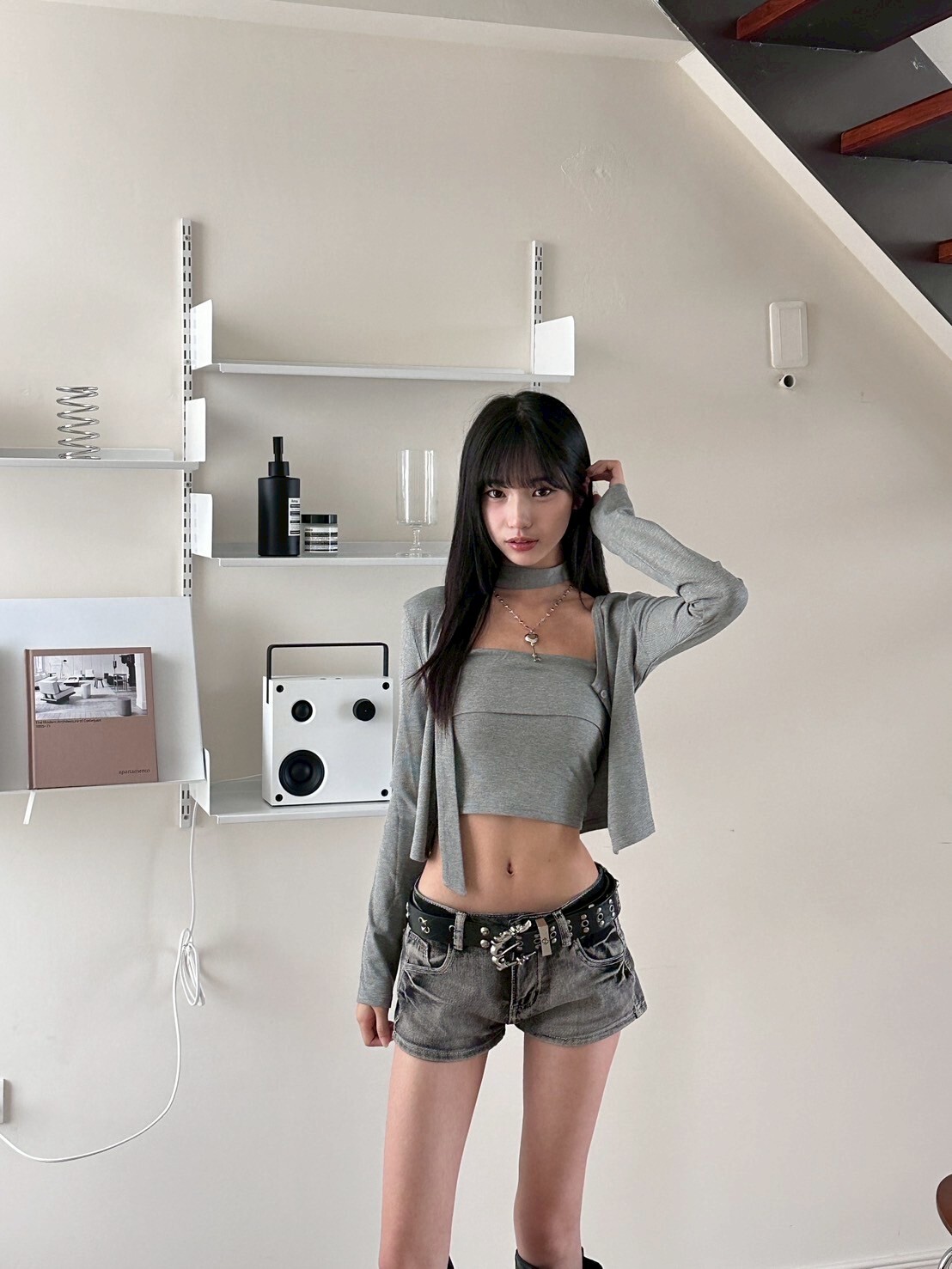 悄悄入秋🍂 繞脖平口+小外套 針織兩件set  2colors