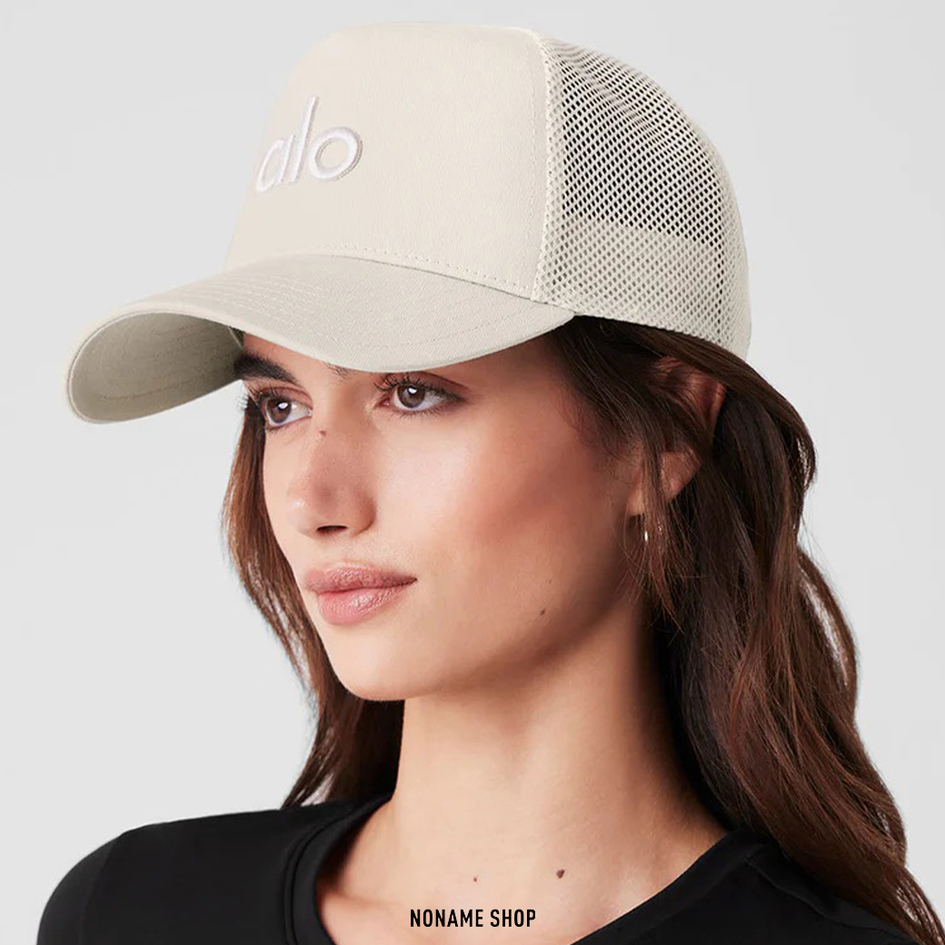 ALO YOGA DISTRICT TRUCKER HAT 經典 刺繡 網狀 透氣 老帽 三色