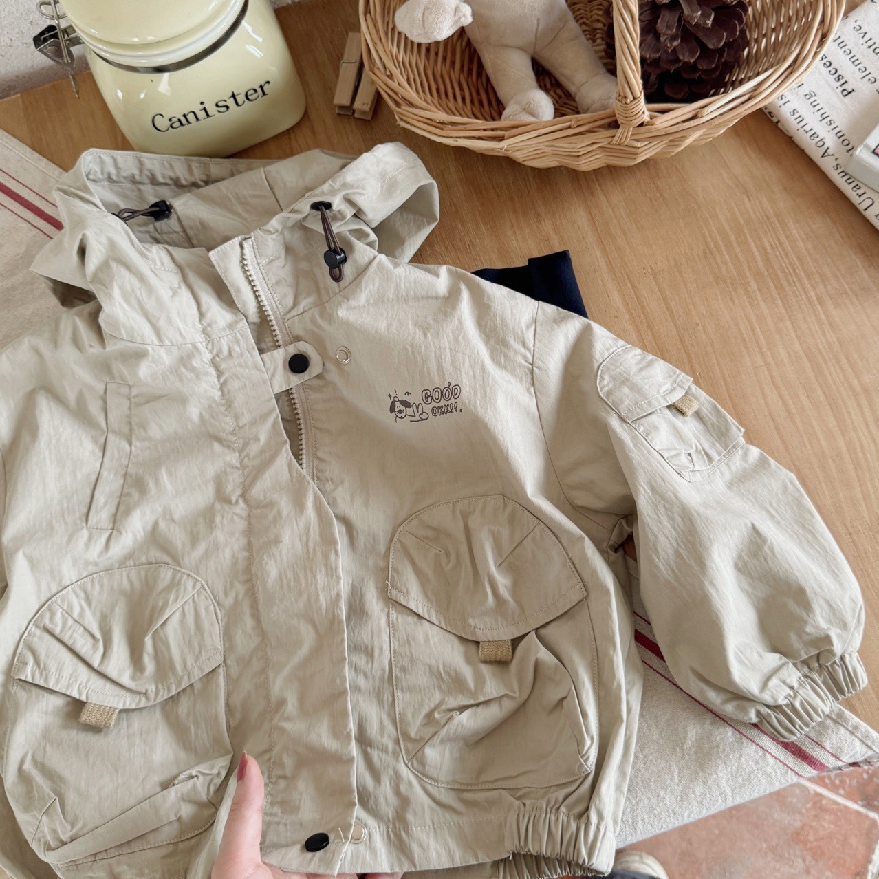 韓系百搭連帽外套