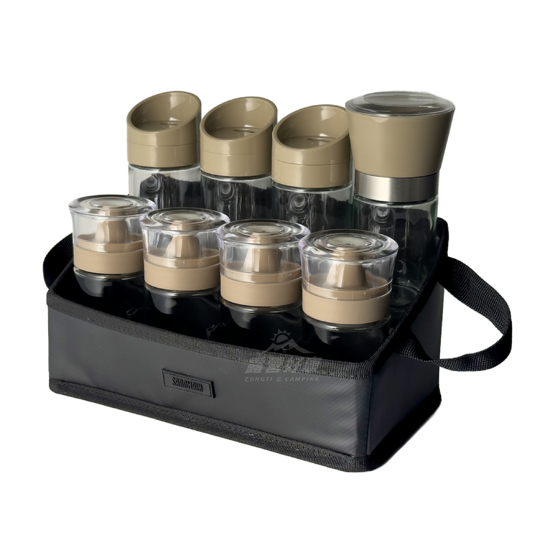 【SADOMAIN仙德曼】 露營調味罐8件套組 (附收納提袋) CA002 GK12