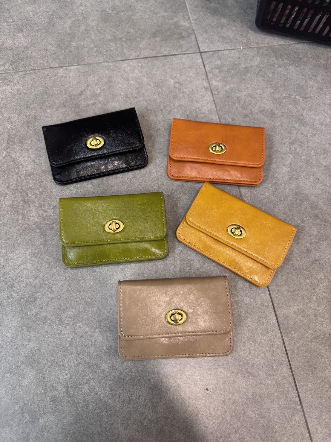 韓國連線 - 復古雙層零錢卡包